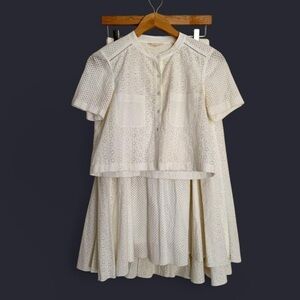 Rebecca Taylor Skirt & Crop Top Set